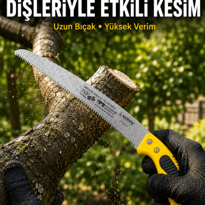 Bahçe Bıçkısı Keskin Çelik Diş Yapısıyla Pratik Kesim