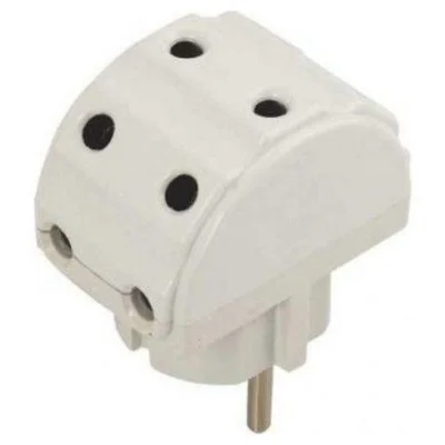 Bakalit Beşli Fiş Hilal 6A 250 V