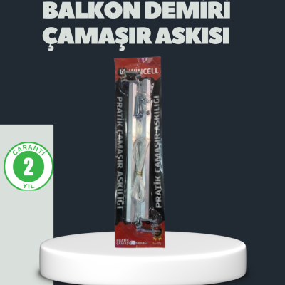 Balkon Demiri Çamaşır Askısı Kare Demirlere Uygun Dayanıklı Tasarım
