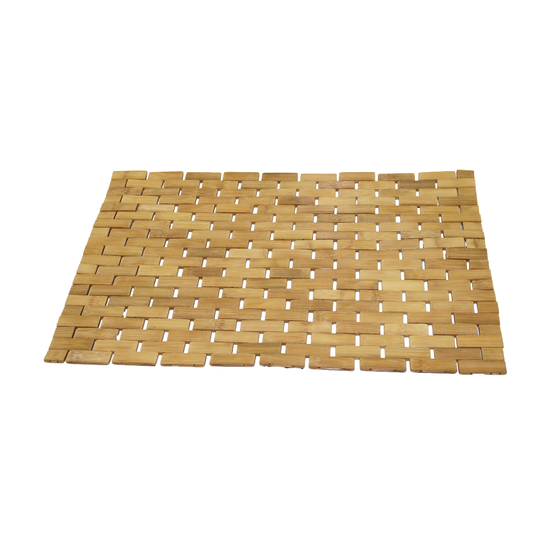 Bambu Ahşap Kaymaz Banyo Paspası 42x62 cm