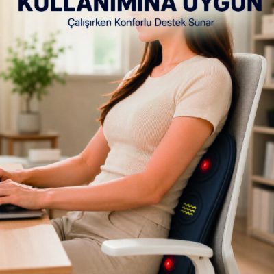 Bel Destek Minderi Isıtmalı Masaj Özellikli Günlük Kullanım