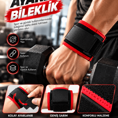 Bileği Kavrayan Ayarlı Bileklik Geniş Bantlı Cırt Cırtlı Rahat Kullanım