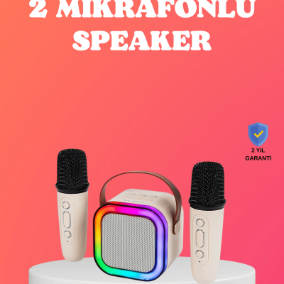 Bluetooth 5.0 Destekli Kablosuz Karaoke Hoparlör