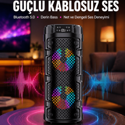 Bluetooth 5.0 Destekli Yüksek Ses Kaliteli Hoparlör Yeni Nesil