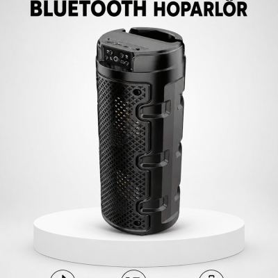 Bluetooth 5.0 Kablosuz Hoparlör Çift Sürücülü Yüksek Ses Kalitesi Kompakt Tasarım