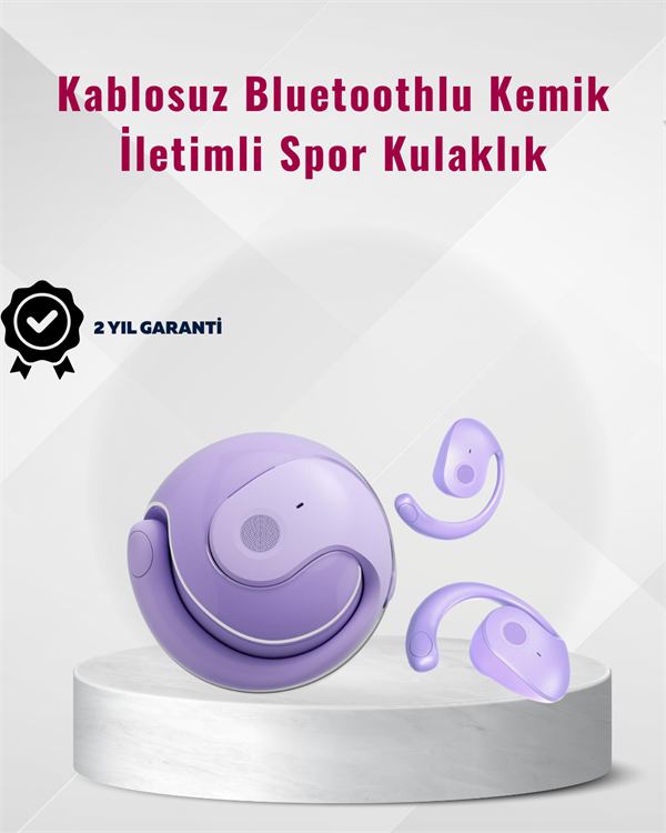 Bluetooth 5.3 Teknolojili Kablosuz Kemik İletimli Spor Kulaklık