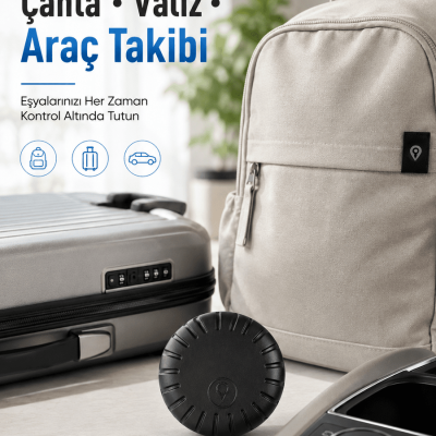 Bluetooth Akıllı Takip Cihazı 2 Yıl Batarya Ömürlü Çocuk Evcil Hayvan Valiz Takip Cihazı