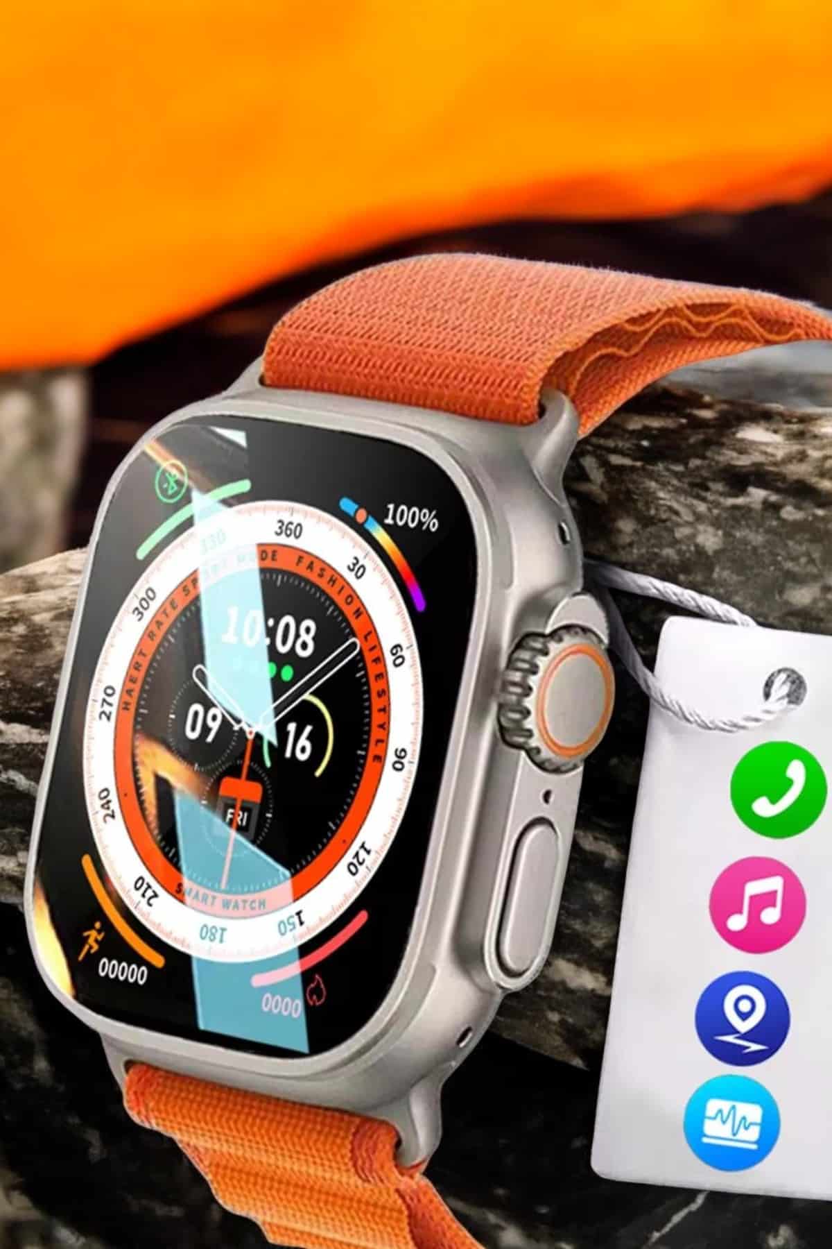 Akıllı Saat Uyku ve Spor Takibi Yeni Nesil Bluetooth Bağlantılı Amoled Ekran