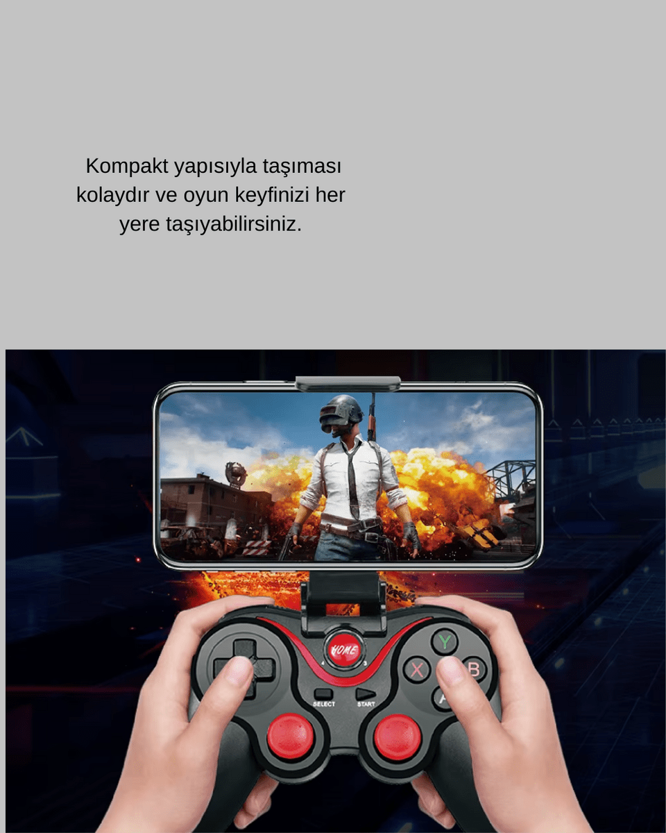 Hafif ve Taşınabilir Kablosuz Bluetooth Oyun Konsolu