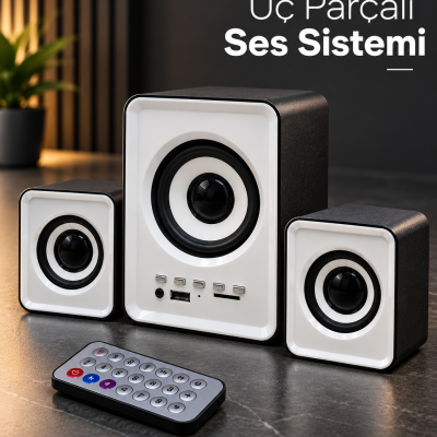Bluetooth Özellikli Mini Dijital Hoparlör Seti