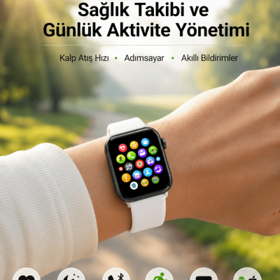 Bluetooth Telefon Görüşmesi ve Akıllı Bildirim Özellikleriyle Günlük Hayatınızı Kolaylaştıran Akıllı Saat