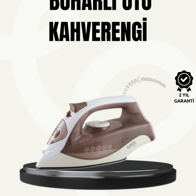 Buharlı Ütü 2200W Seramik Taban 300 ml Kahverengi Dikey Ütüleme