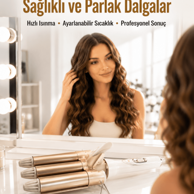 Bukle Saç Maşası – Kolay Kullanım, Sağlıklı Bukleler yüksek ısılı