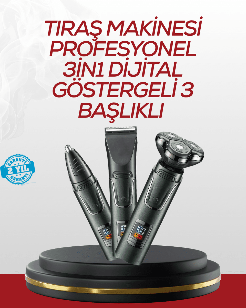 Burun, Sakal ve Saç İçin Erkek Tıraş Cihazı
