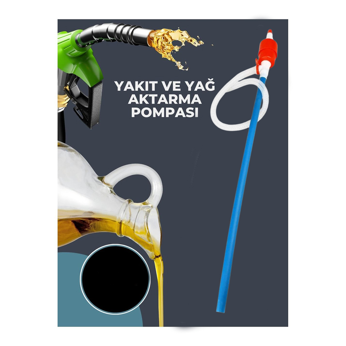 Büyük Boy Plastik Mazot ve Su Pompası