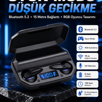 Çağrı Cevaplayabilen Akıllı Saat 5.2 Bluetooth Bağlantılı  Kulaklık