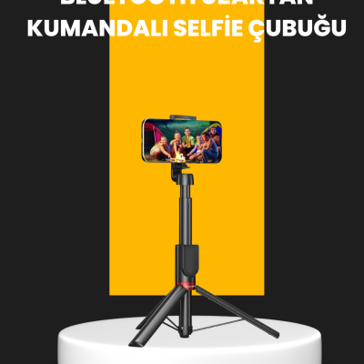 Canlı Yayın ve Fotoğraf İçin Tripodlu Telefon Tutucu