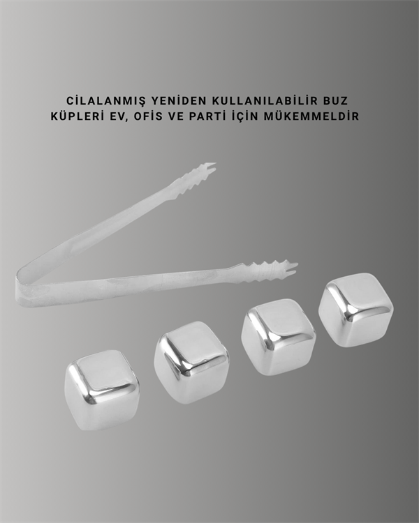 Çevre Dostu Metal Buz Küpü ve Kullanışlı Klips Seti Yeni Nesil