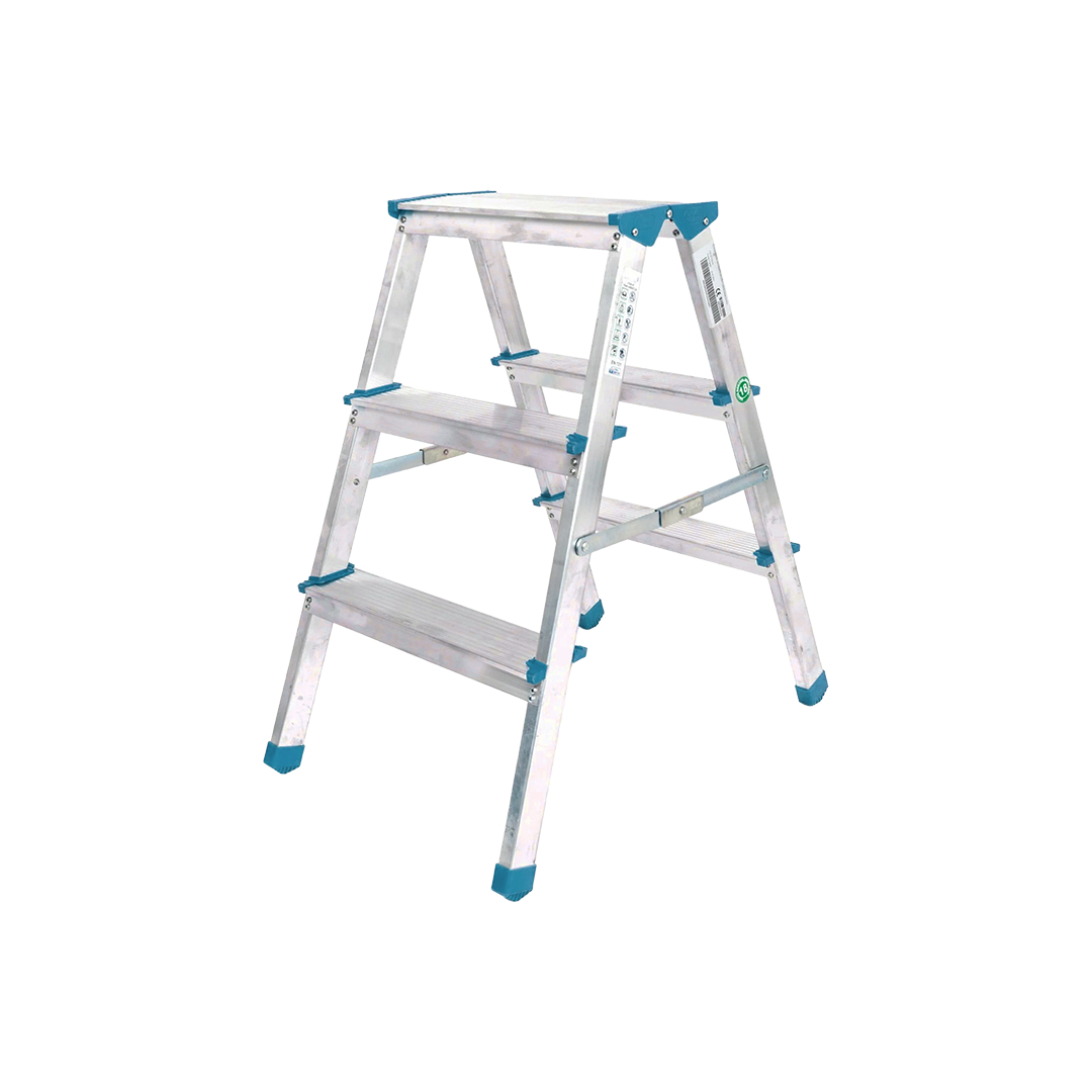 Çift Basamaklı 3+3 Alüminyum Merdiven 69 cm