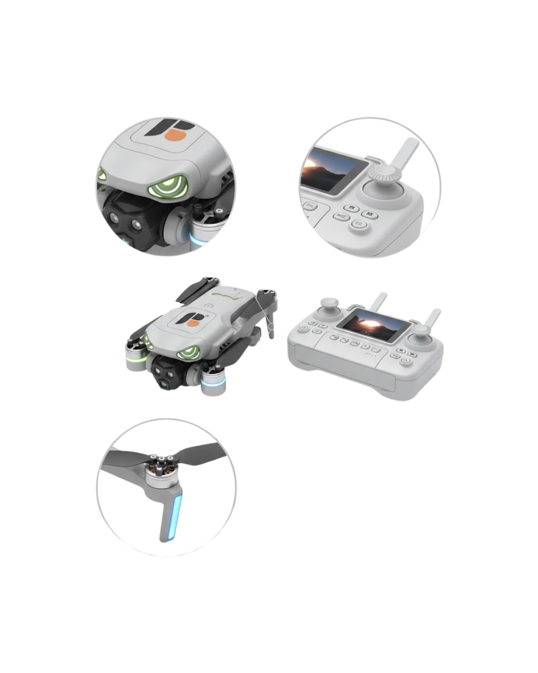 360° Takla ve Çift Kamera Özellikli Hobi Drone