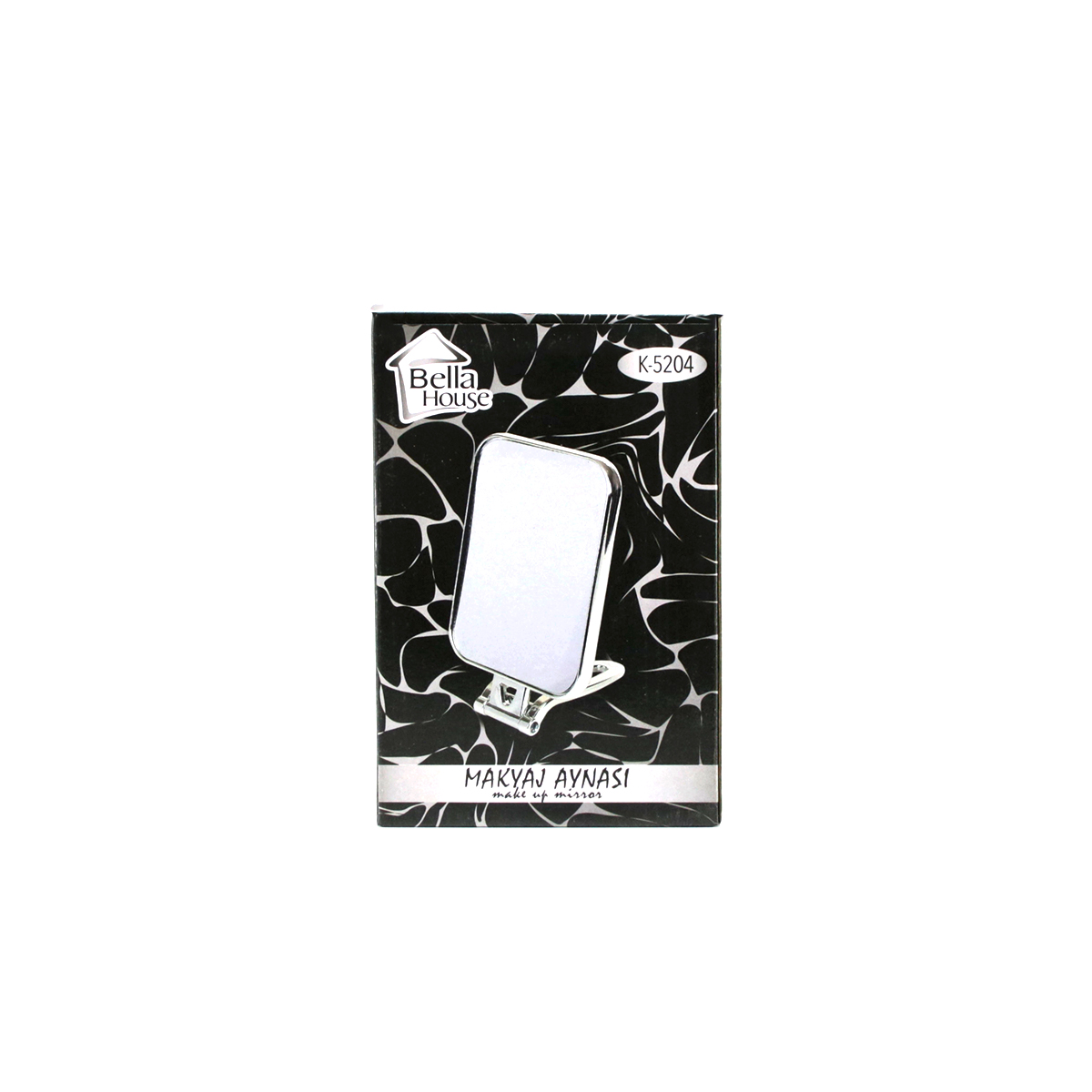 Çift Taraflı Katlanır Makyaj Aynası 15x11.5 cm - Gümüş