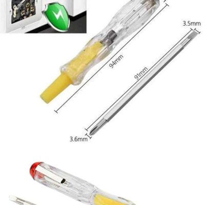 Çift Uçlu Kontrol Kalemi Elektrik Test Kalemi Şeffaf