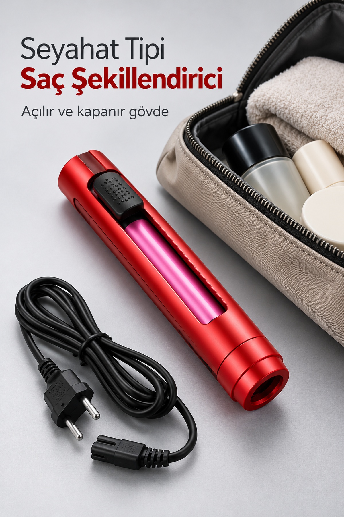 Çıkarılabilir Kablolu Seyahat Tipi Çok Amaçlı Saç Şekillendirici