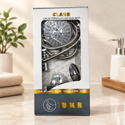 Class Çelik Lüks Duş Seti Kutulu
