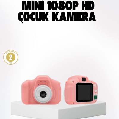 Çocuklar İçin Mini Fotoğraf Makinesi 8MP 1080P Video ve Darbeye Dayanıklı