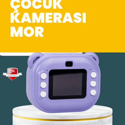 Çocuklar İçin Şipşak Baskı Kamera – 18 Efektli, Oyun ve Müzik Özellikli