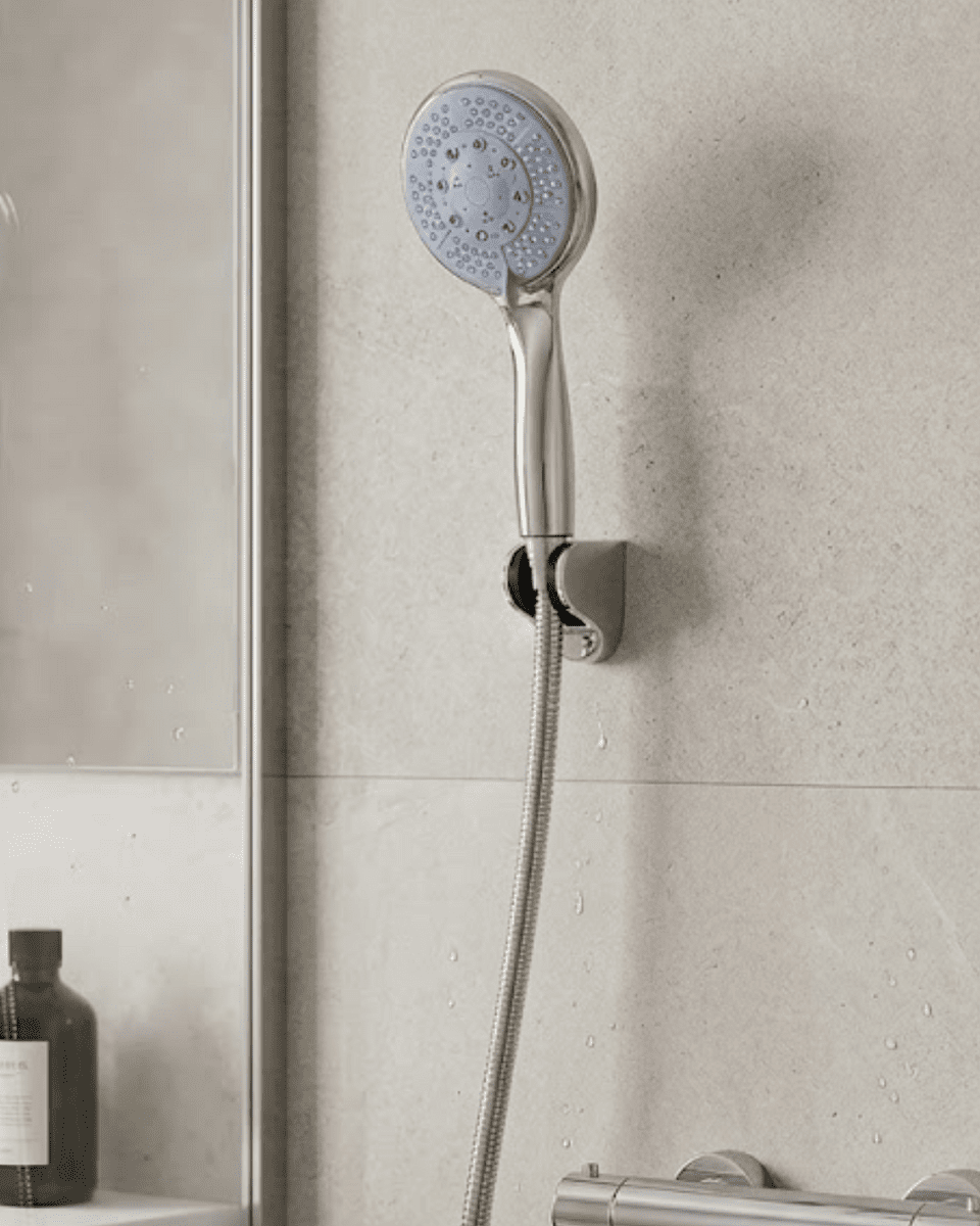 Çok Fonksiyonlu 4 Kademeli El Duşu Seti Spiral Hortumlu Banyo Duş Başlığı