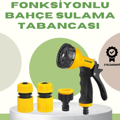 Çok Fonksiyonlu Bahçe Sulama Tabancası Ergonomik Basınçlı Sprey
