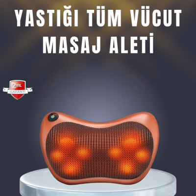Çok Fonksiyonlu Boyun Bel Sırt Masaj Yastığı Araç İçi Uyumlu