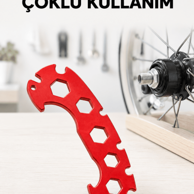 Çoklu Bisiklet Anahtarı 6 7 8 9 10 11 12 13 14 15 16 17 mm Tamir Aparatı