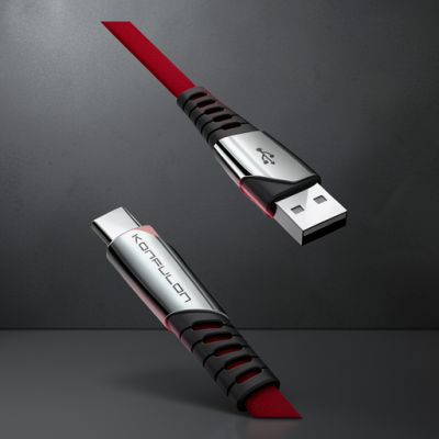 Dc18 Type-c Kablo 1m 5a - Kırmızı