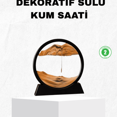 Dekoratif Kum Saati – Şık Masa Üstü Aksesuar, Dayanıklı Malzeme, Modern ve Klasik Tasarım