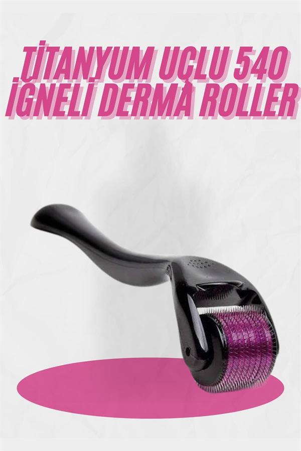 Dermaroller Titanyum 540 Iğneli 1 Mm Saç Kaş Sakal Serum Kullanıma Uygun