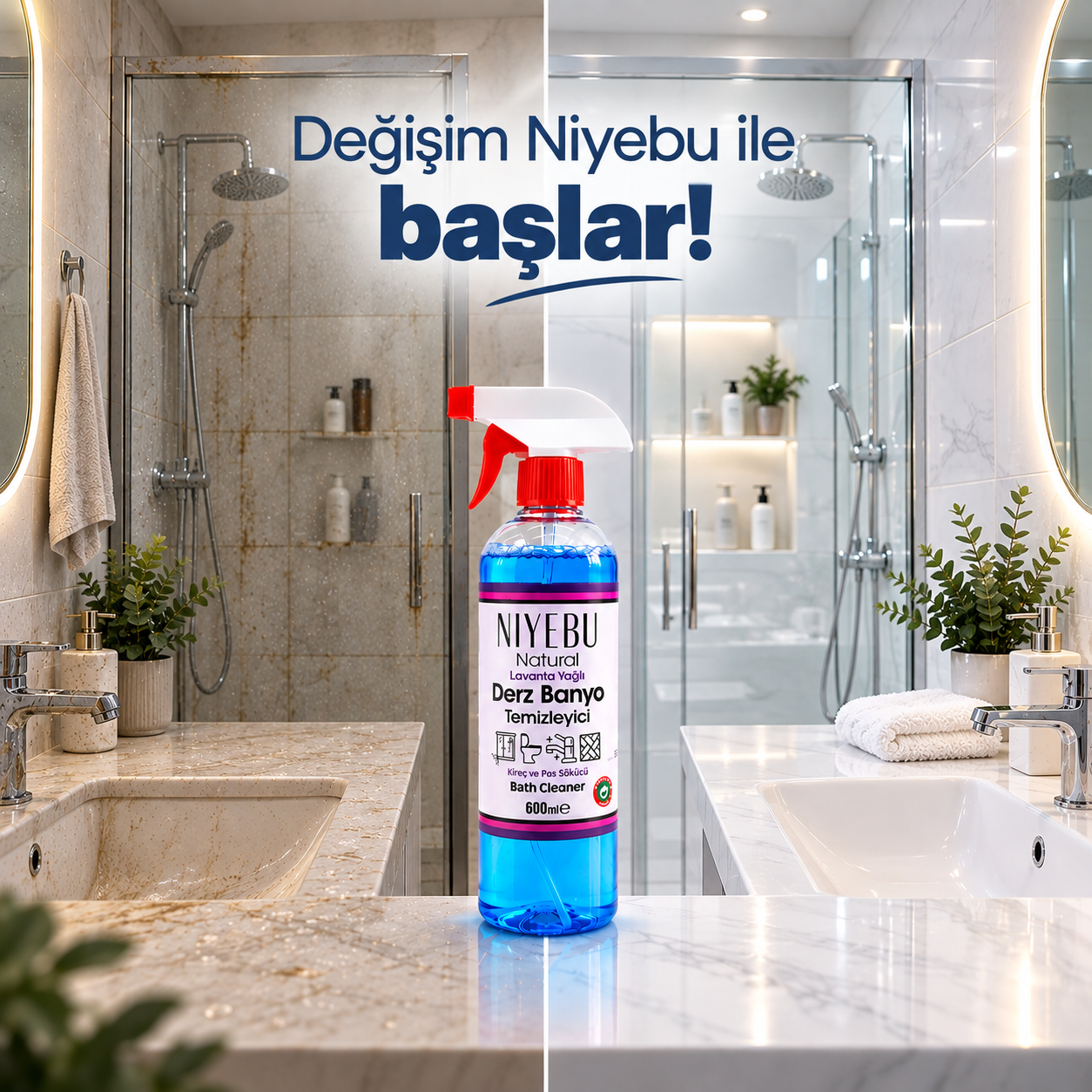 Derz ve Banyo Temizleyici Lavanta Yağlı 600 ml