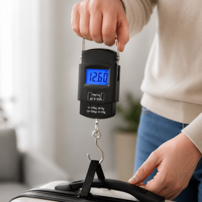 Dijital El Kantarı 50 Kg Hassas LCD Ekranlı Bagaj Tartısı