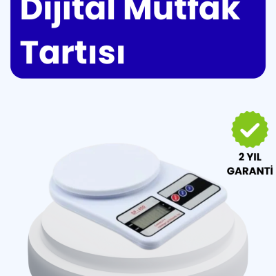 Dijital Mutfak Terazisi 10kg Kapasiteli 1g Hassasiyetli
