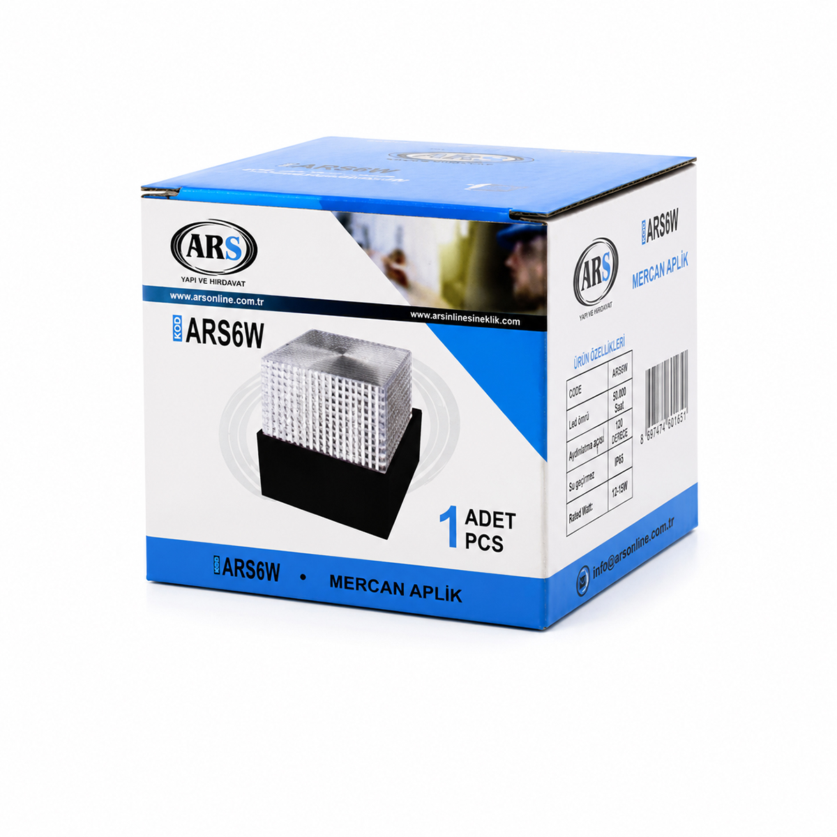 Dış Mekan LED Aplik Duvar Lambası 5W IP66 50.000 Saat