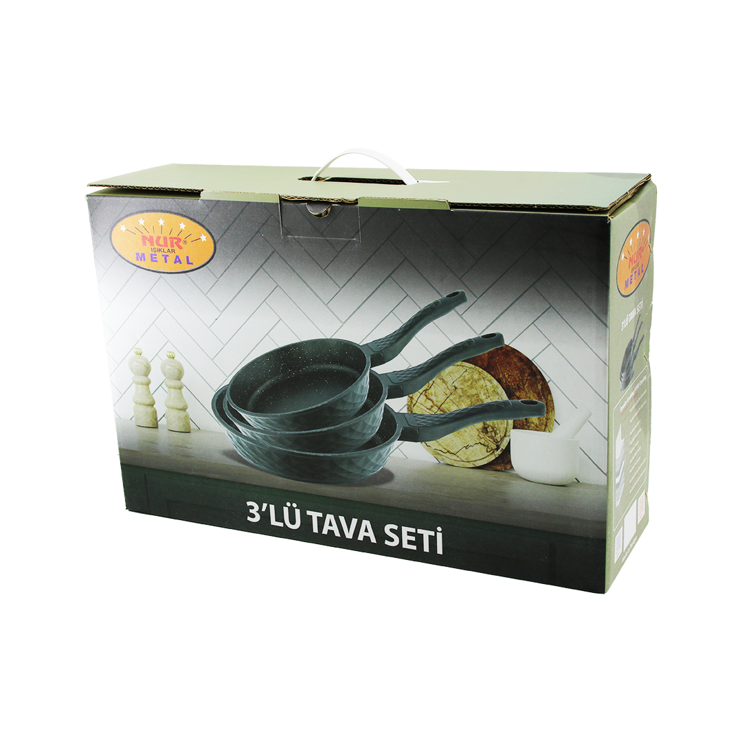 Döküm Tava Seti (20-24-28 cm)