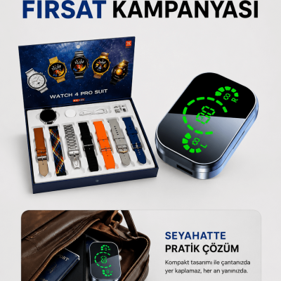 Dokunmatik Akıllı Saat Yeni Nesil Kulaklık Kampanyası Bluetooth Bağlantılı ANC Özelliği