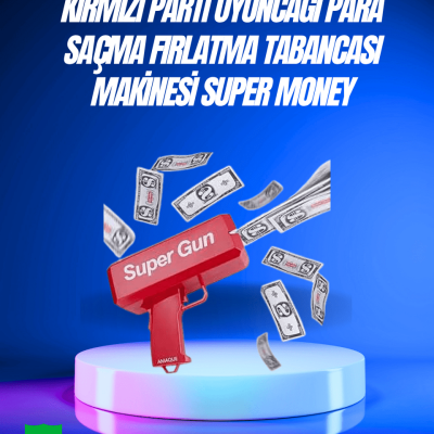 Dolar Boyutunda Kâğıt Atışı Yapan Pil ile Çalışan Oyuncak Tabanca