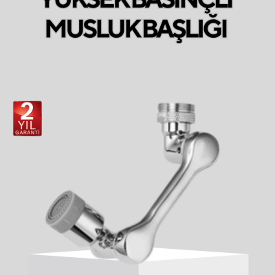 Döner Musluk Başlığı Çok Açılı Robotik Kol Su Tasarruflu