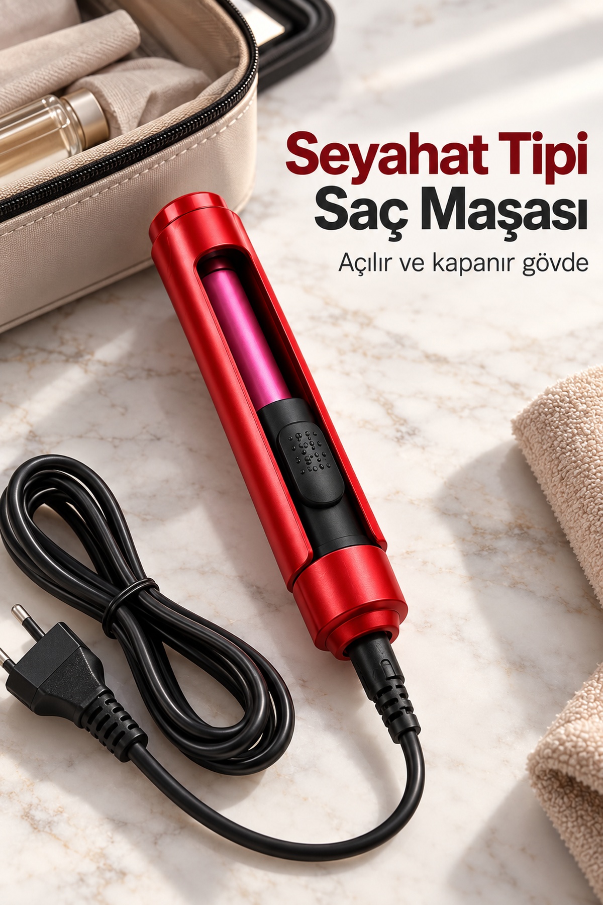 Çıkarılabilir Kablolu Seyahat Tipi Çok Amaçlı Saç Şekillendirici