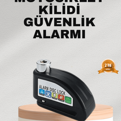 Ekonomik Alarm Disk Kilidi Motosiklet Scooter Bisiklet Güvenlik