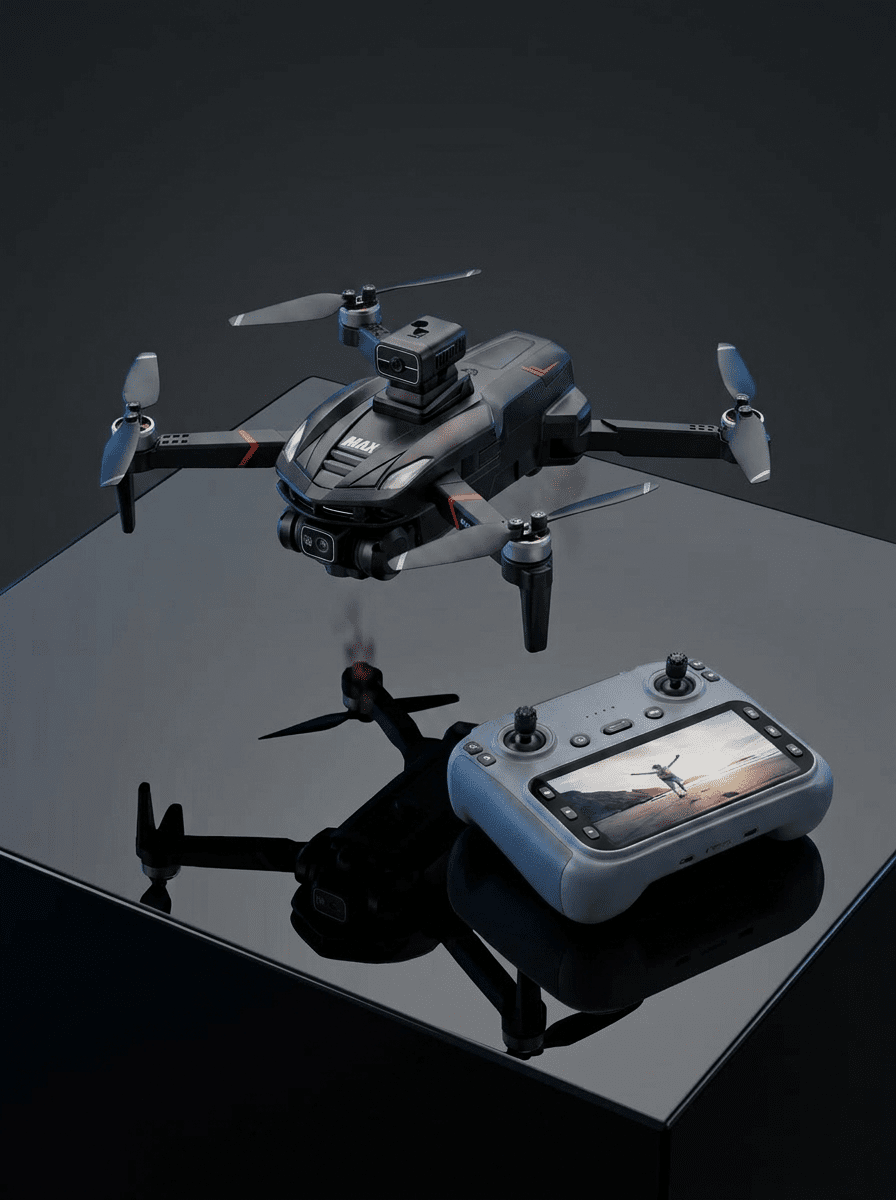 Havadan Çekim İçin Çift Kameralı Kompakt ve Kolay Taşınabilir Drone