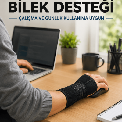 El Bilekliği Avuç İçi Metal Destekli Uzun Ayarlanabilir Bilek Koruyucu