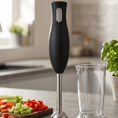 El Blenderı Paslanmaz Çelik Metal Ayaklı Ergonomik Tasarımlı Mutfak Blender